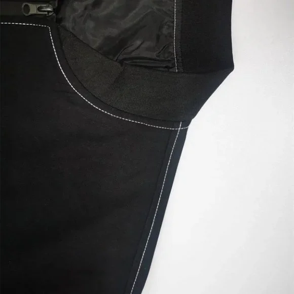 Black Mens Bomber Jacket - Picture 7 of 8